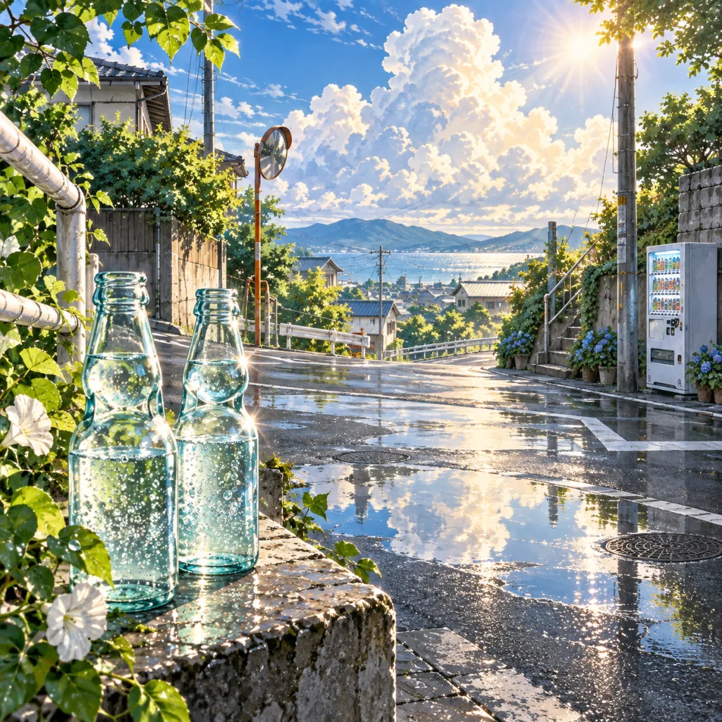 夏至の交差点の画像