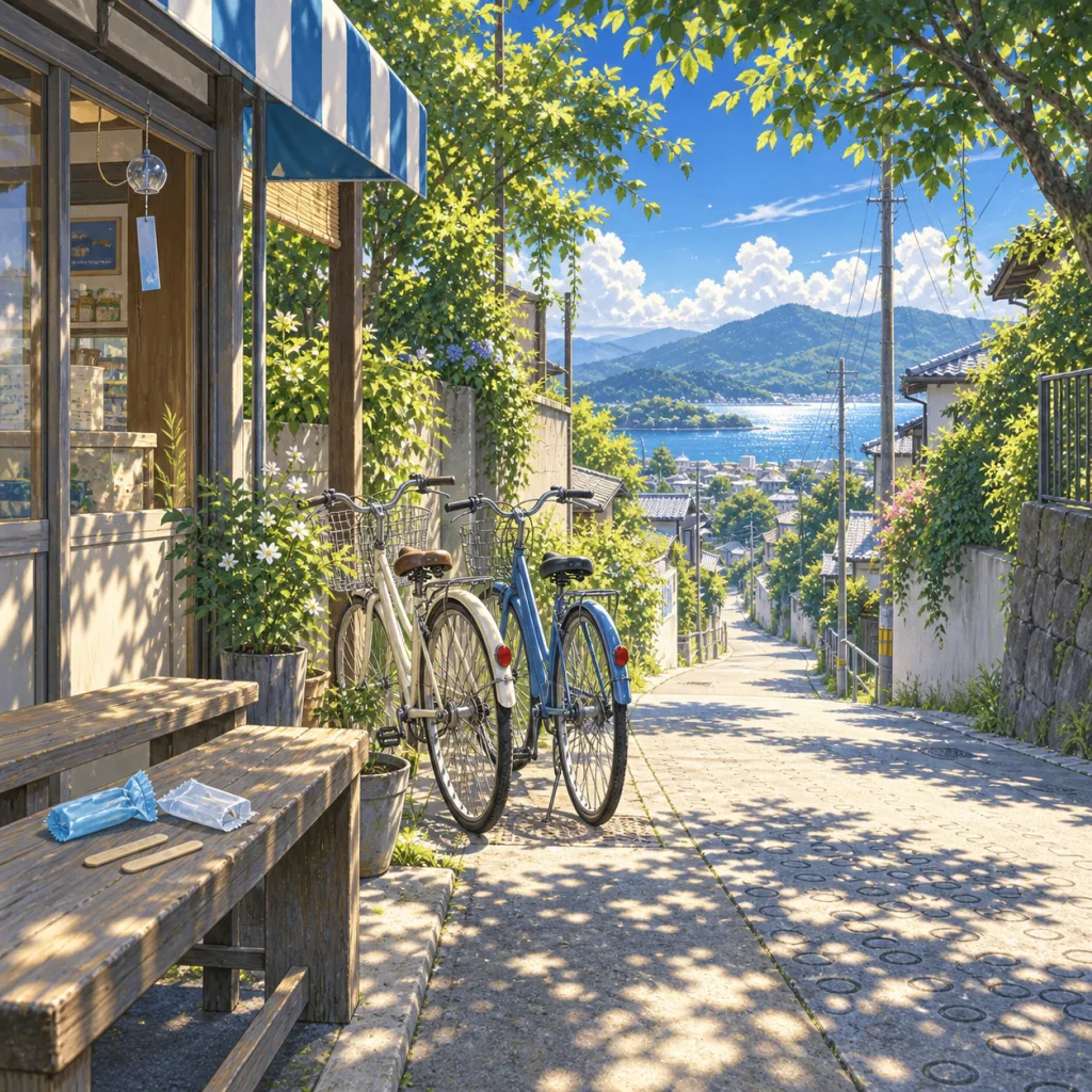 坂道、アイスが溶けるまでの画像